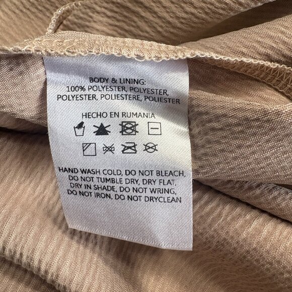 Sabina Musayev Anthropologie Mercury Silver Shirt Dress XS short sleeve metallic - Picture 12 of 12